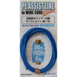 SUTEKI PE Assist Line (blue) with Wire inside