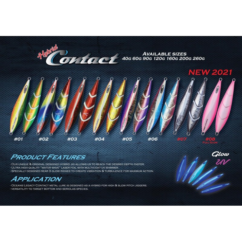OCEAN`S LEGACY HYBRID CONTACT JIG Rigged
