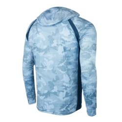 PELAGIC Hooded Fishing Shirt VAPORTEK FISH CAMO