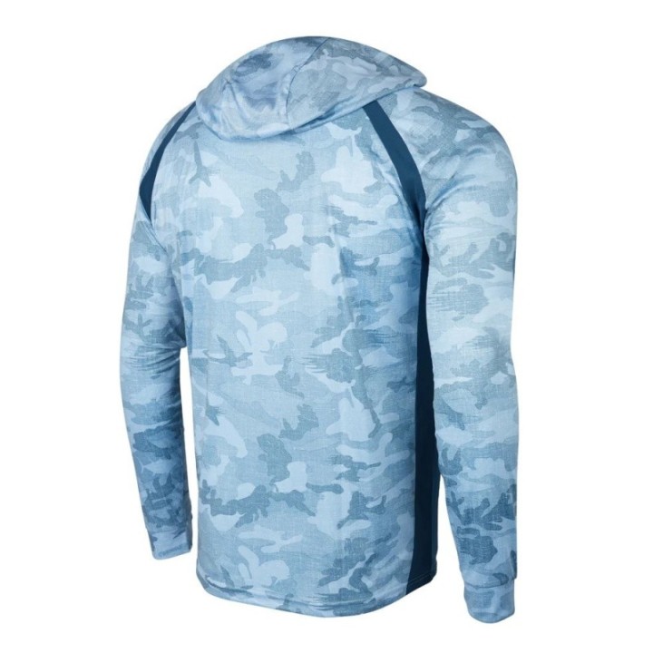 PELAGIC Hooded Fishing Shirt VAPORTEK FISH CAMO