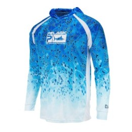 PELAGIC Hooded Fishing Shirt VAPORTEK DORADO