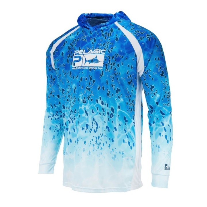 PELAGIC Hooded Fishing Shirt VAPORTEK DORADO
