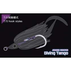 JIGGING MASTER DIVING TANGO​ FLASHER SKIRT with 7/0 Assit Hook