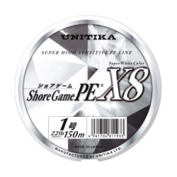 UNITIKA SILVER THREAD SHORE GAME PE X8