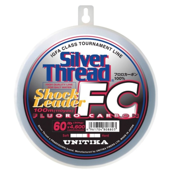 UNITIKA SILVER THREAD SHOCK LEADER Fluorocarbon