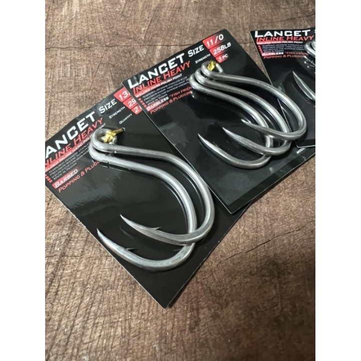 OCEAN`S LEGACY LANCET INLINE HEAVY BARB HOOK