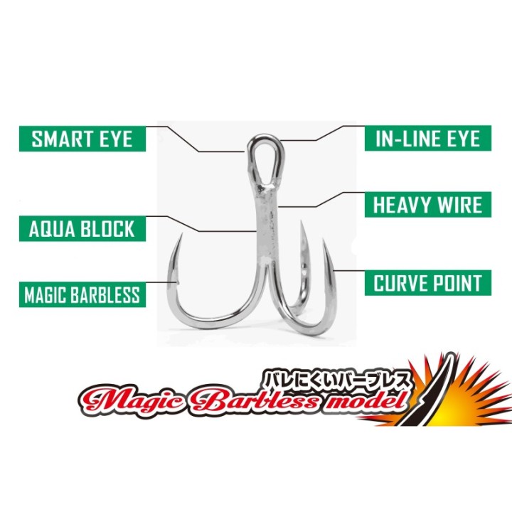 DECOY BIG TREBLE Y-S23BL (Barbless)
