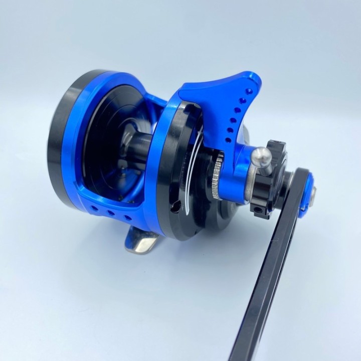 JM WIKI DEVIL STAR Twin-Drag Reel with Long Arm + Titanium Turbo Knob