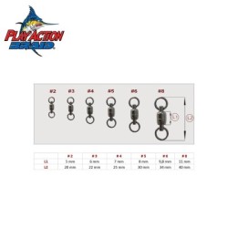 PLAY ACTION BRAID DUAL ROTATION BALL BEARING SWIVEL