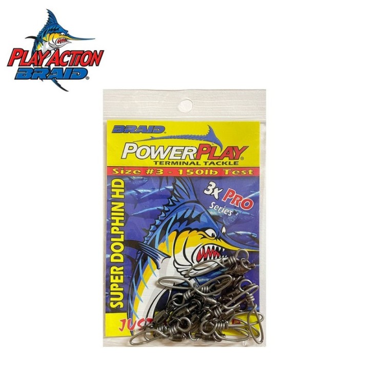 PLAY ACTION BRAID TOURNAMENT SNAP & BB SWIVEL 10pk
