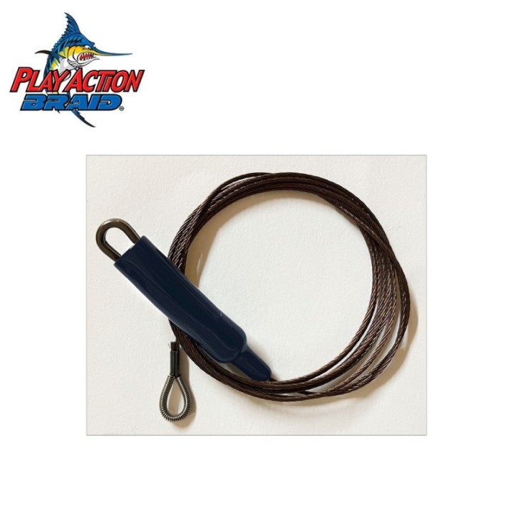 PLAY ACTION BRAID 5' STAINLESS STEEL CABLE TROLLING LEADER