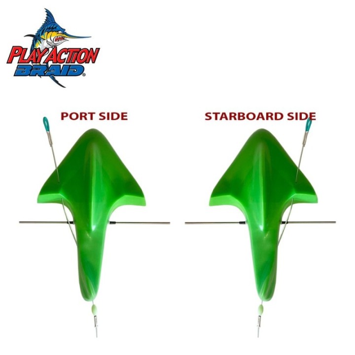 PLAY ACTION BRAID 18" OUTSIDER TRACKER BAR RIGGED
