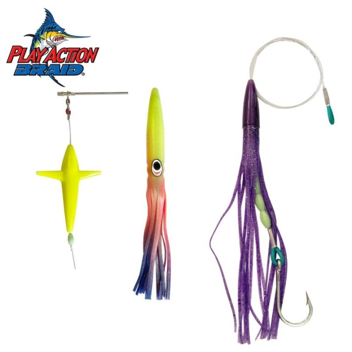 PLAY ACTION BRAID 18" OUTSIDER TRACKER BAR RIGGED