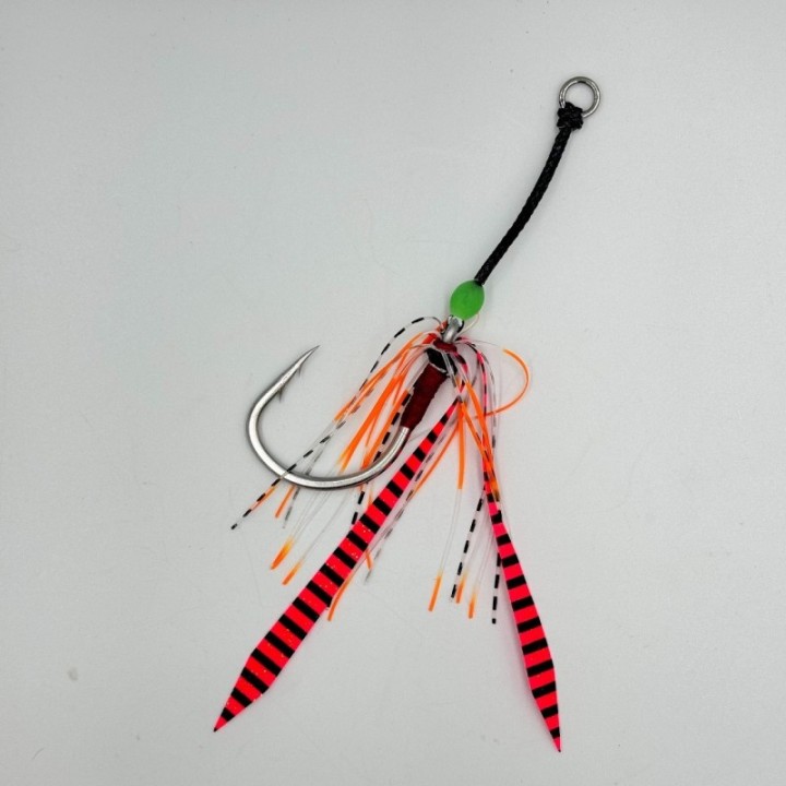 JM SUPER MONSTER HOOK WITH FLASHER SKIRT
