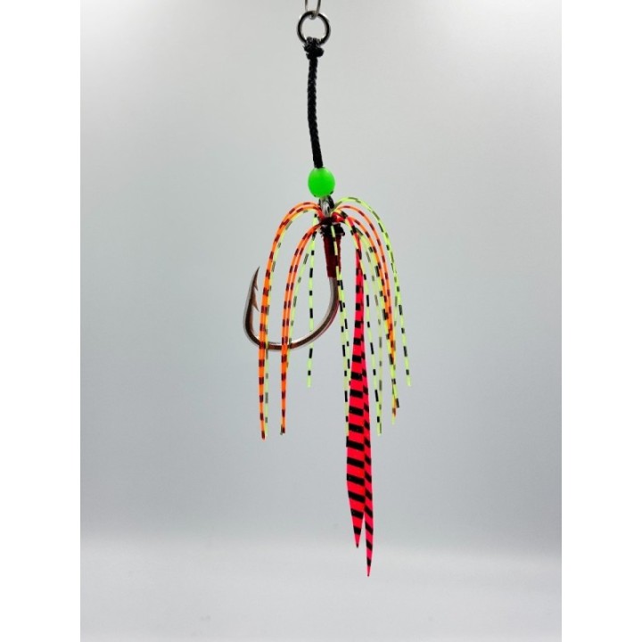 JM SUPER MONSTER HOOK WITH FLASHER SKIRT