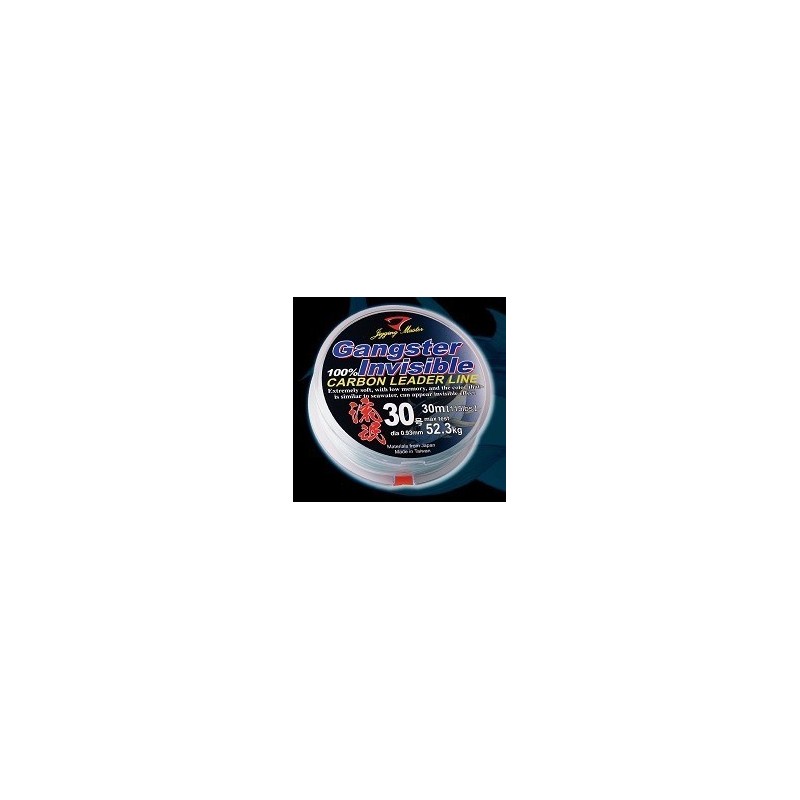 JM GANGSTER INVISIBLE LEADER CARBON LINE 30M
