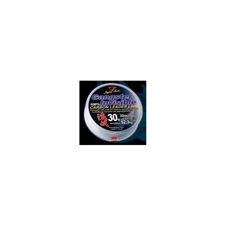 JM GANGSTER INVISIBLE LEADER CARBON LINE 30M
