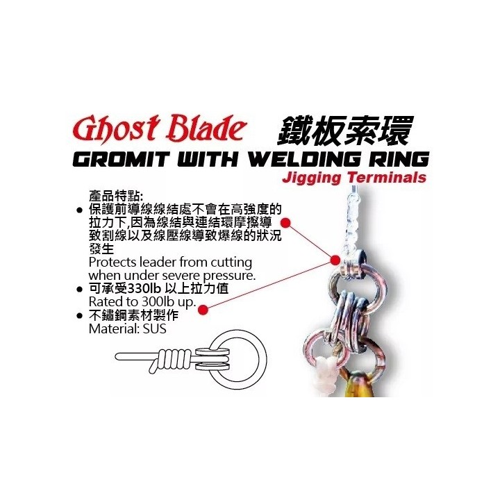 GHOST BLADE GROMIT WITH WELDING RING