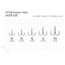 VANFOOK 3X PREDATOR TREBLE (DT-68S)